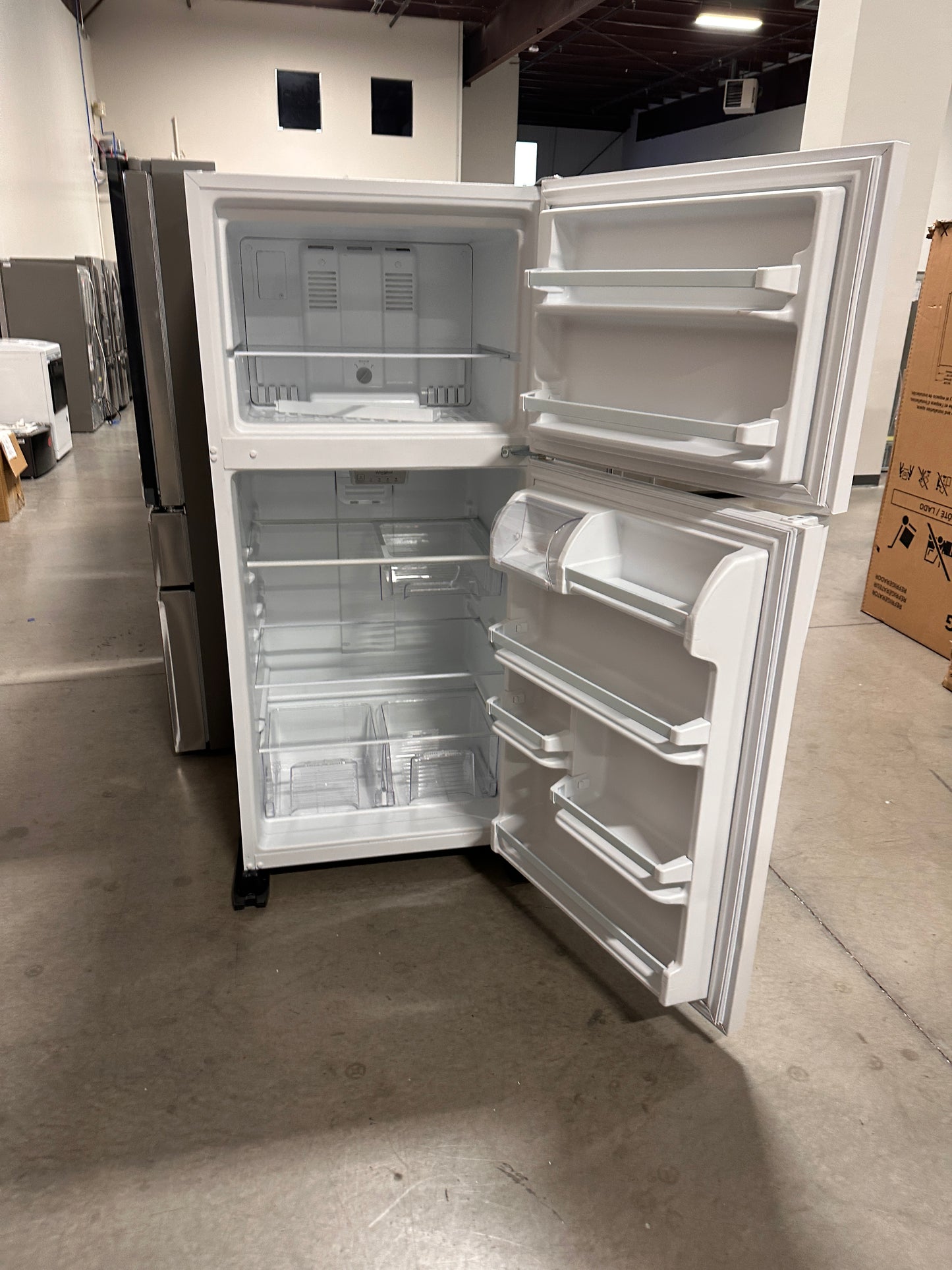 GREAT PRICE! Whirlpool - 18.2 Cu. Ft. Top-Freezer Refrigerator - White MODEL: WRT318FZDW REF13680