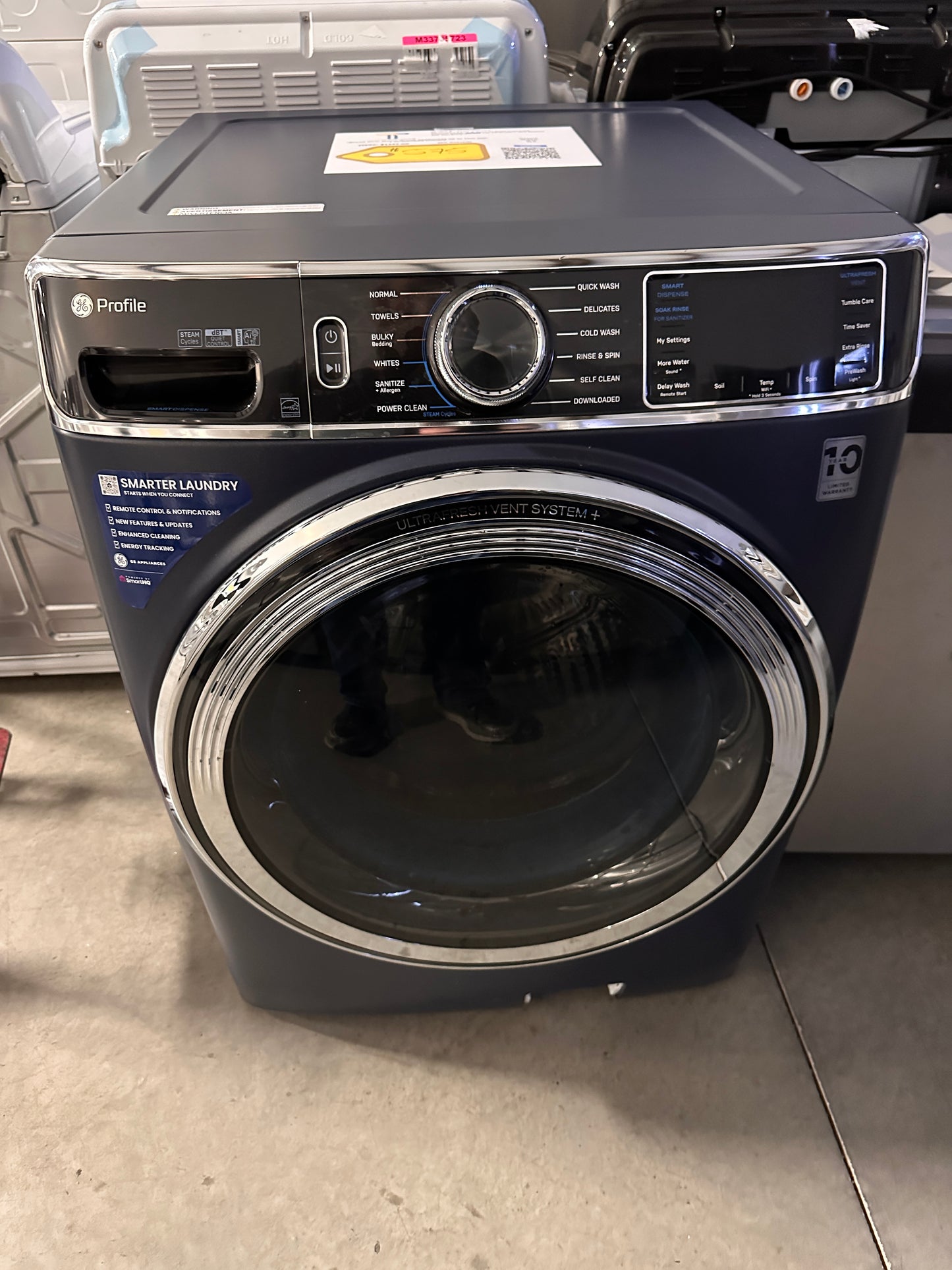 GREAT NEW GE PROFILE STACKABLE SMART FRONT LOAD WASHER MODEL: PFW870SPVRS WAS13781