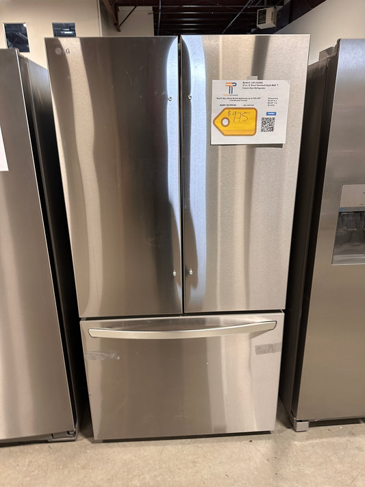 NEW! LG 32 Cu. Ft. Smart Standard-Depth MAX French Door Refrigerator  MODEL: LRFLS3206S  REF13768