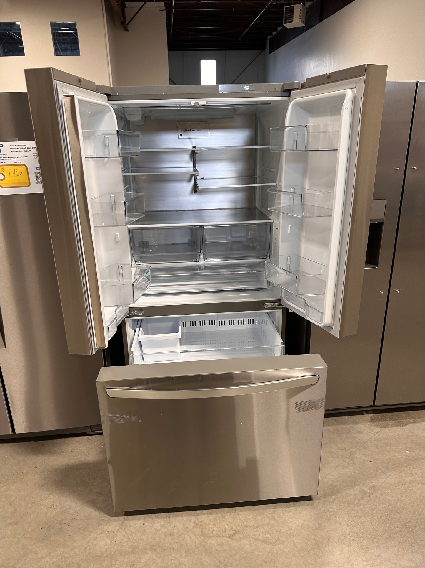 NEW! LG 32 Cu. Ft. Smart Standard-Depth MAX French Door Refrigerator  MODEL: LRFLS3206S  REF13768