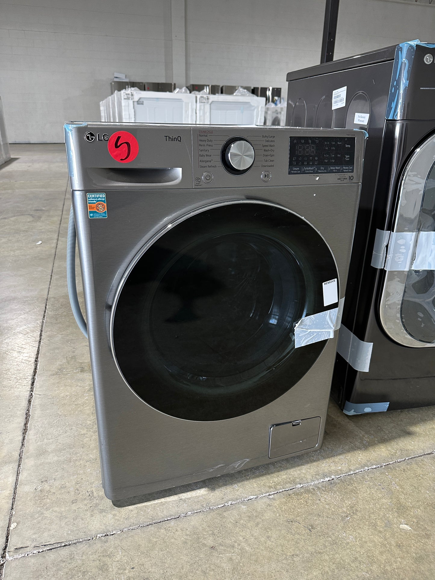 AWESOME SALE PRICE NEW FRONT LOAD WASHER and ELECTRIC DRYER COMBO MACHINE - Model:WM3555HVA  WAS11893S