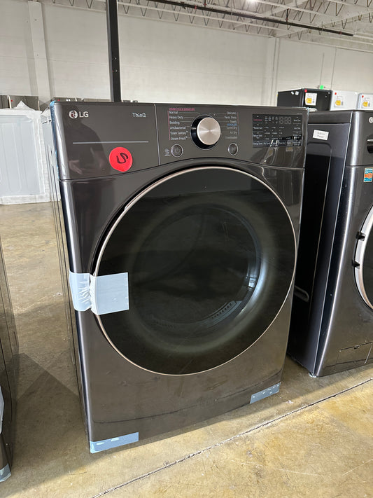 Gas Dryer with Steam and Built-In Intelligence - Black Steel  Model:DLGX4001B  DRY11744S
