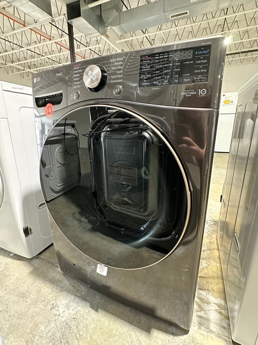 Front Load Washer with Steam and Built-In Intelligence - Black Steel  Model:WM4000HBA  WAS11881S