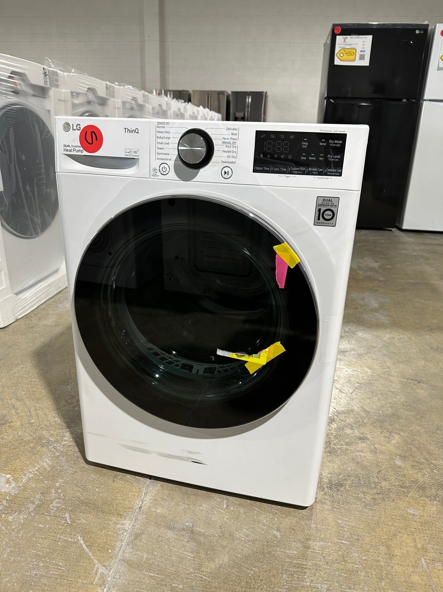 GREAT NEW STACKABLE SMART ELECTRIC DRYER - Model:DLHC1455W  DRY11748S
