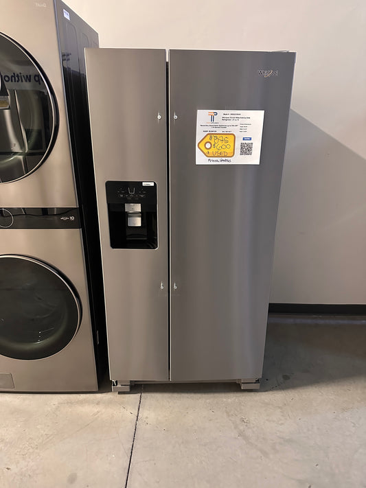 GENTLY USED WHIRLPOOL 33 IN REFRIGERATOR MODEL: WRS321SDHZ  REF13617