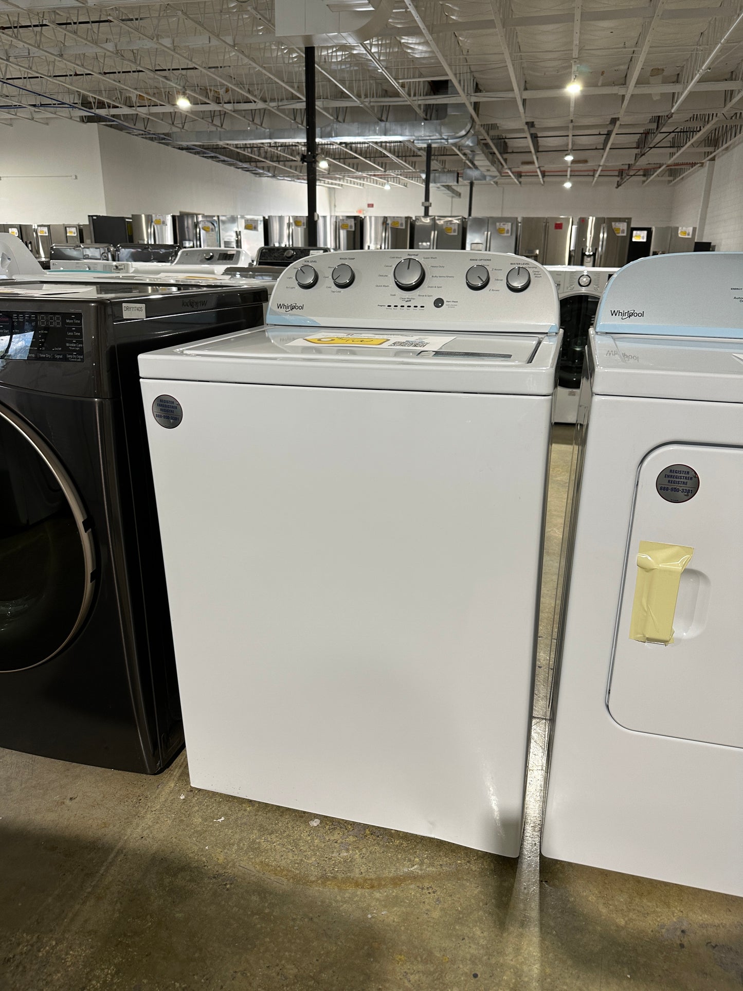 Whirlpool - 3.5 Cu. Ft. 12-Cycle Top-Loading Washer - White  Model:WTW4816FW  WAS11903S
