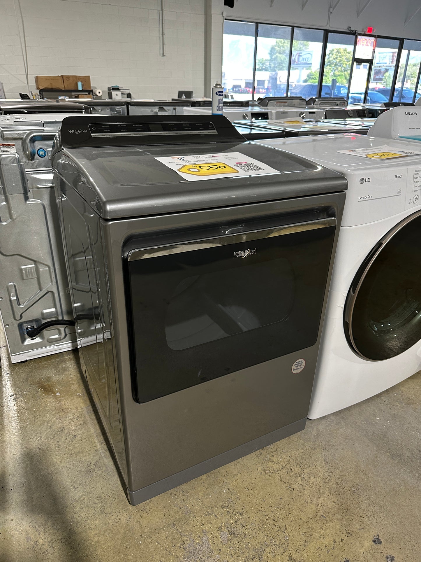 WHIRLPOOL SMART ELECTRIC DRYER - Model:WED8127LC  DRY11754S