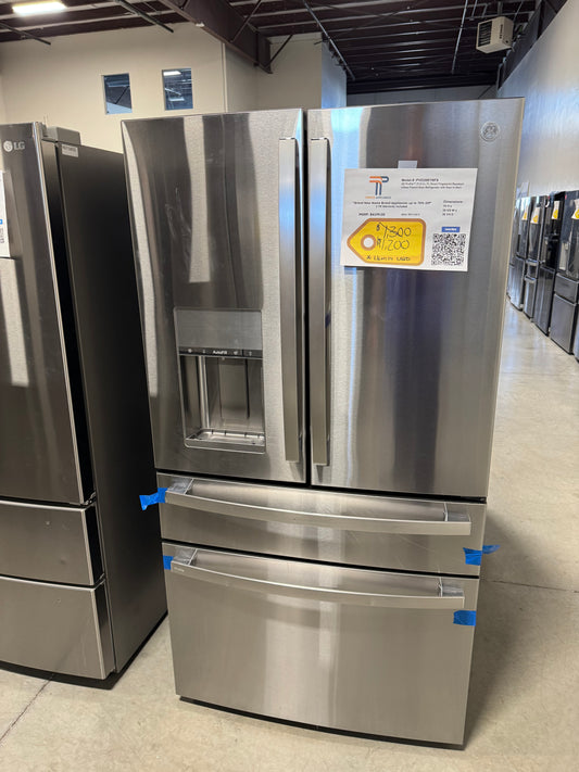 GE Profile 27.9 Cu. Ft. Smart 4-Door French Door Refrigerator with Door In Door  MODEL: PVD28BYNFS  REF13913