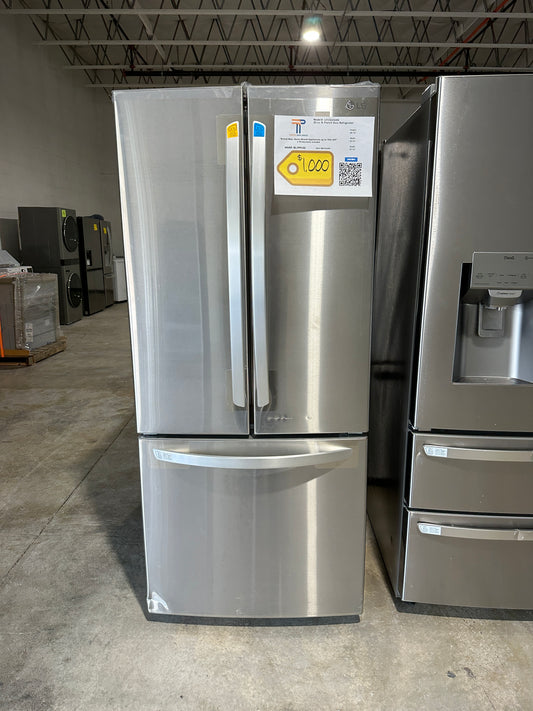 DISCOUNTED NEW LG 21.8 CU FT STAINLESS STEEL REFRIGERATOR Model:LFDS22520S  REF12169S