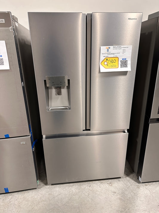 Hisense 25.4-cu ft French Door Refrigerator with Dual Ice Maker in Stainless Steel MODEL: HRF254N6DSE REF13690