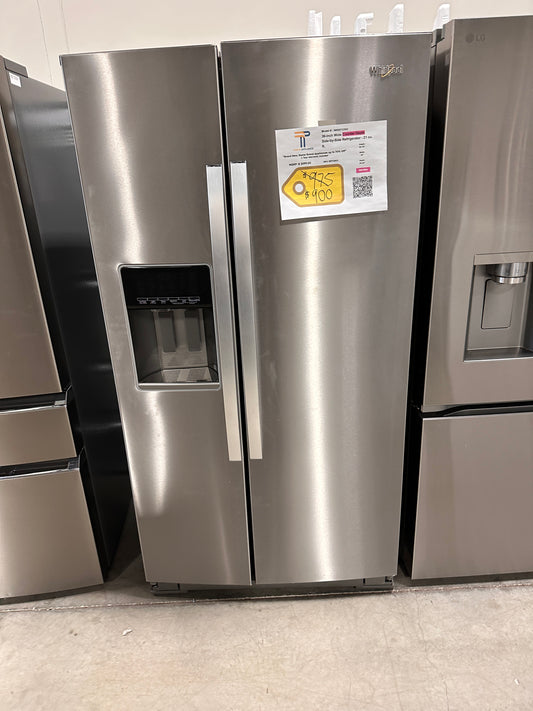 Whirlpool - 20.6 Cu. Ft. Side-by-Side Counter-Depth Refrigerator - Stainless Steel Model: WRS571CIHZ REF13613