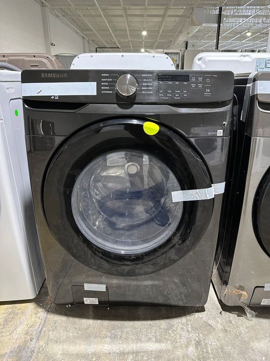 STACKABLE FRONT LOAD SAMSUNG BLACK STAINLESS WASHER Model:WF45T6000AV/A5  WAS11922S