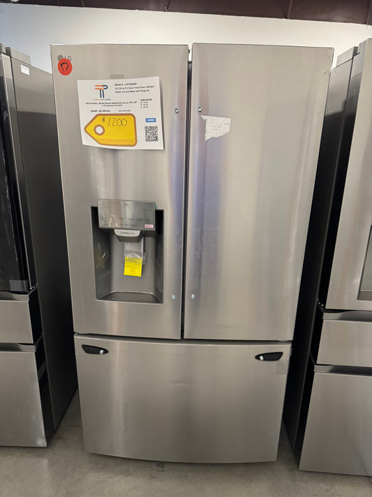 LG 28 cu. ft. 3 Door French Door Standard Depth, Ice and Water with Single Ice MODEL: LHFS28XBS SKU: REF14026