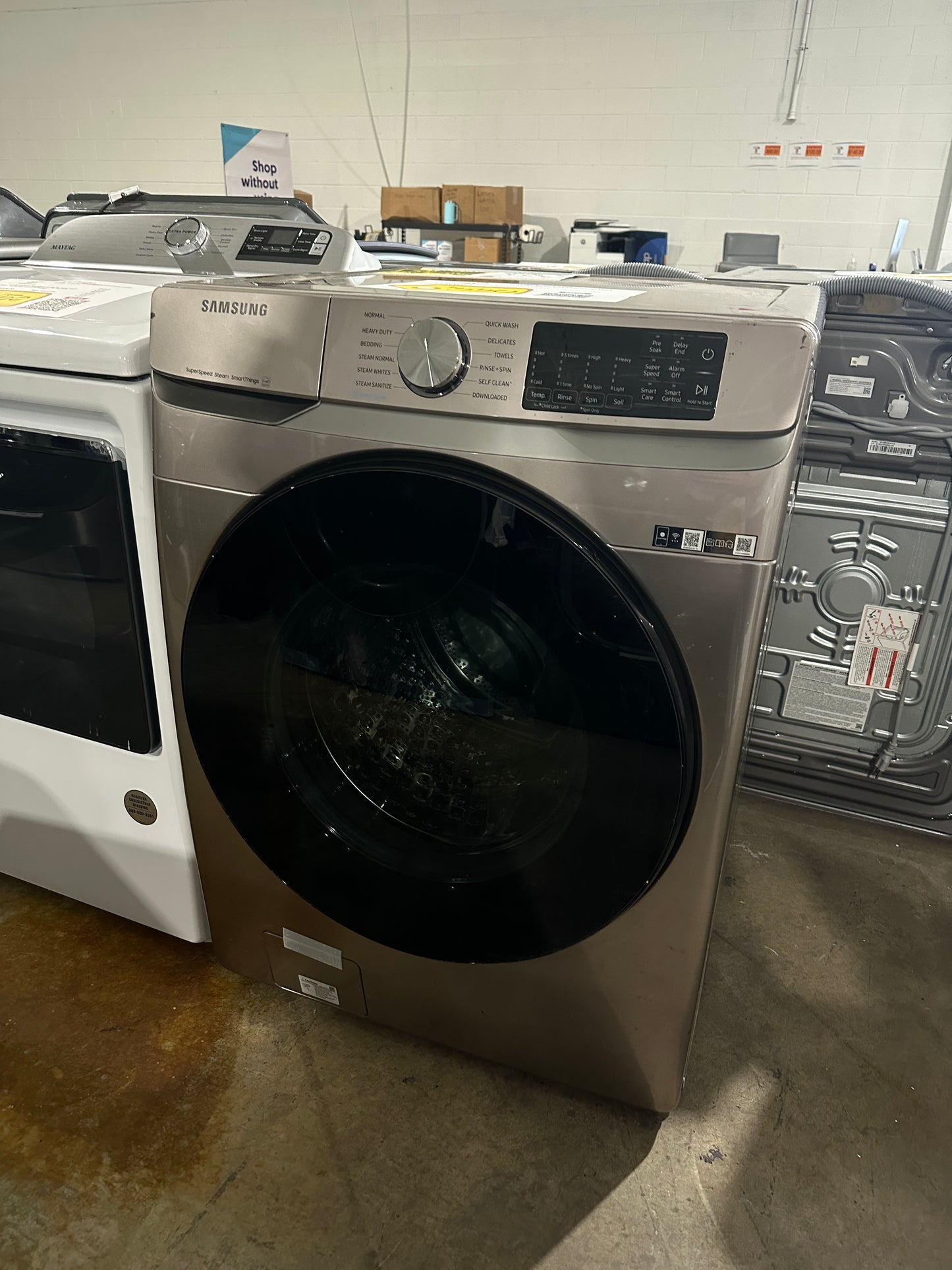 GORGEOUS NEW SAMSUNG SMART FRONT LOAD WASHER Model:WF45B6300AC  WAS11935S