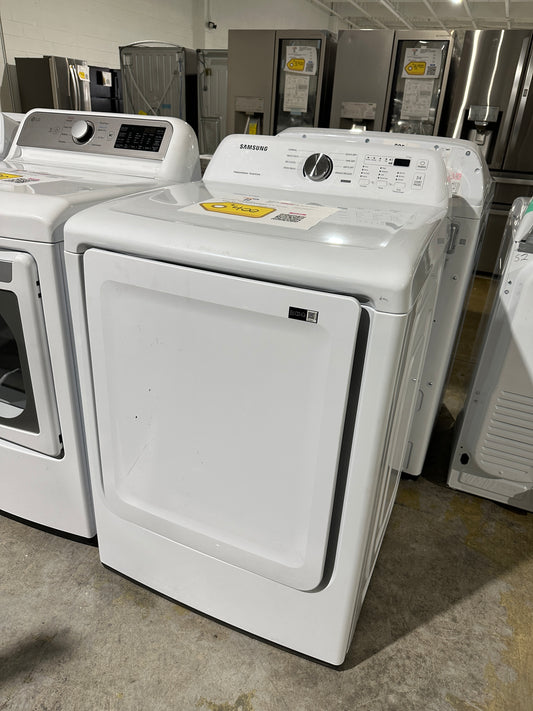 SAMSUNG ELECTRIC DRYER with 8 DRYING CYCLES Model:DVE41A3000W/A3  DRY11818S