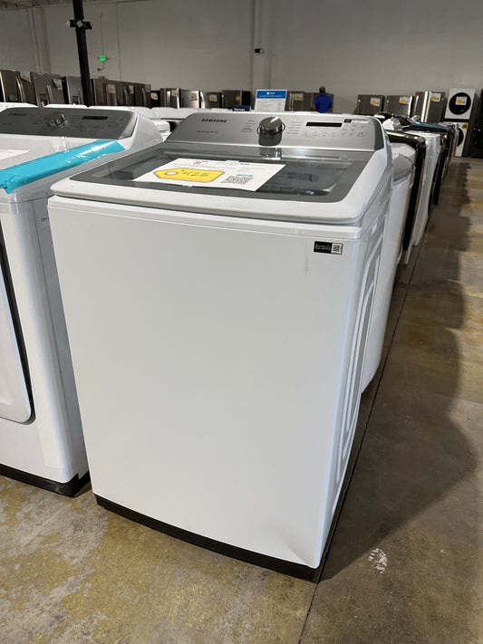 NEW SAMSUNG TOP LOAD WASHER WITH ACTIVE WATERJET Model:WA50R5200AW/US  WAS11953S