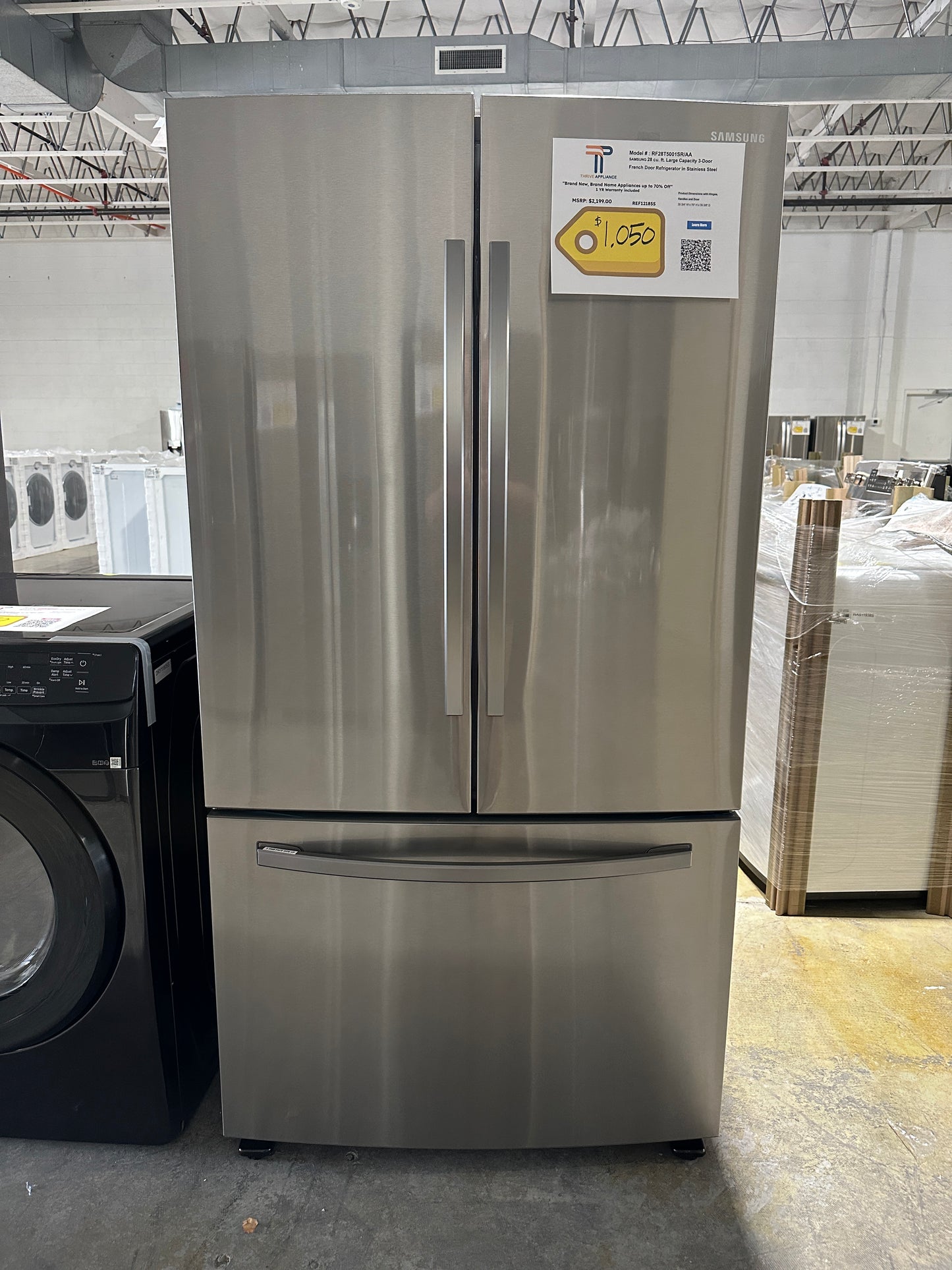 NEW SAMSUNG LARGE CAPACITY REFRIGERATOR Model:RF28T5001SR/AA  REF12185S