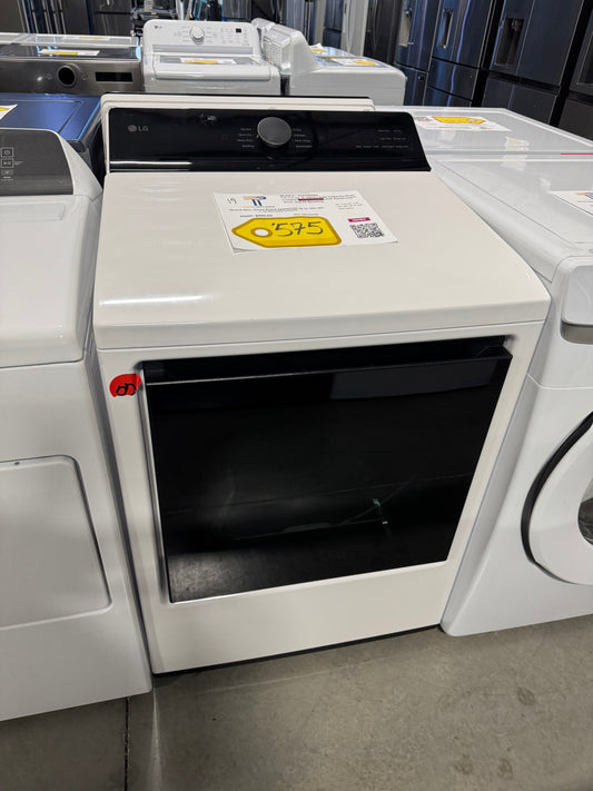 LG 7.3 cu. ft. Ultra Large Capacity Rear Control Electric Dryer with LG EasyLoad™ Door and AI Sensing MODEL: DLE8400WE SKU: DRY10313R