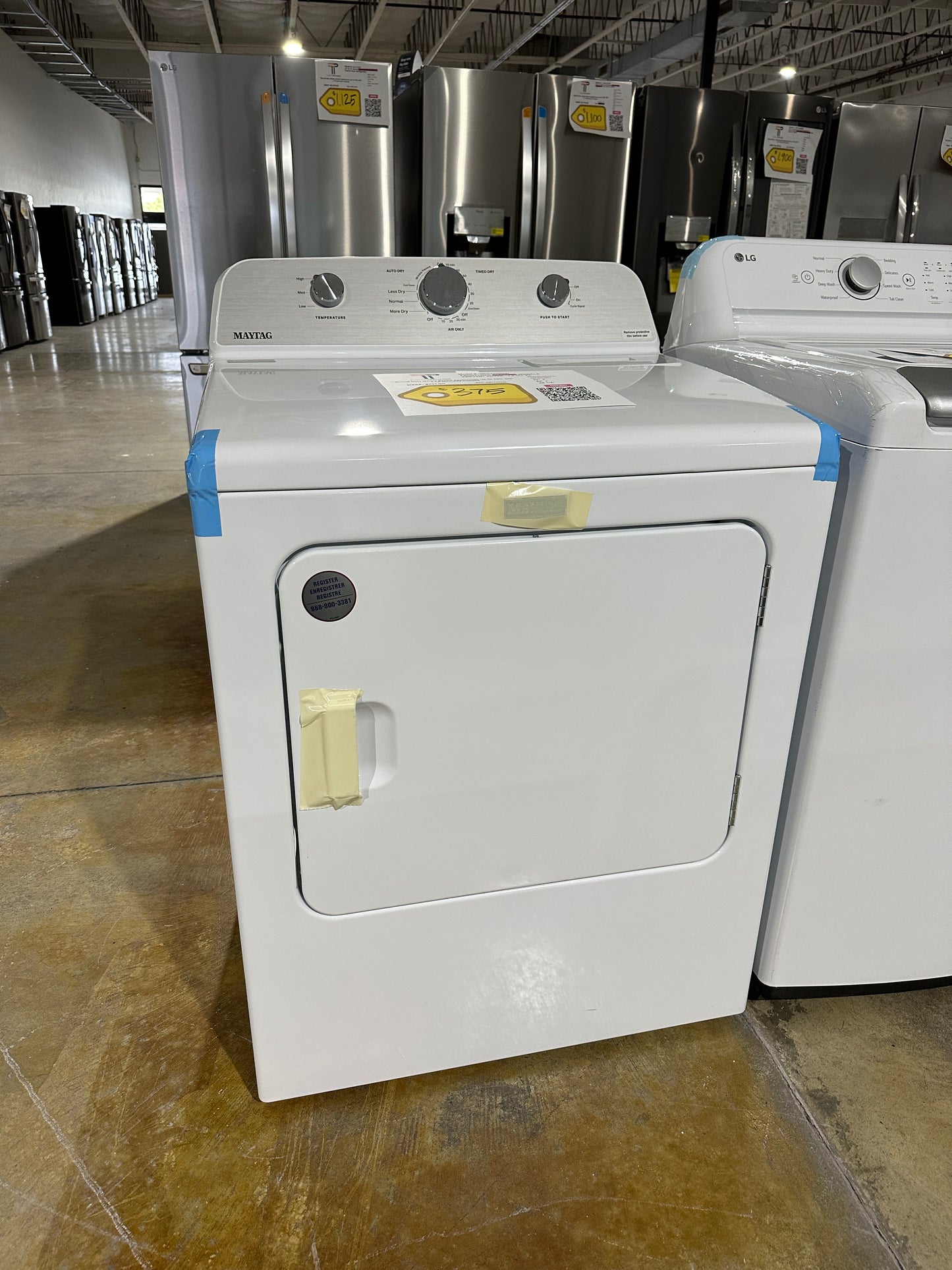 NEW MAYTAG ELECTRIC DRYER Model:MED4500MW  DRY11835S