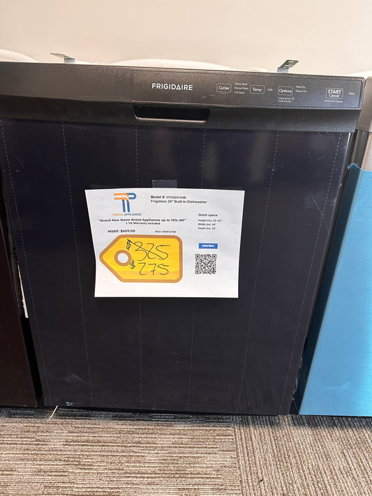 GREAT NEW BLACK FRONT CONTROL DISHWASHER MODEL: FFCD2413UB  DSW11760