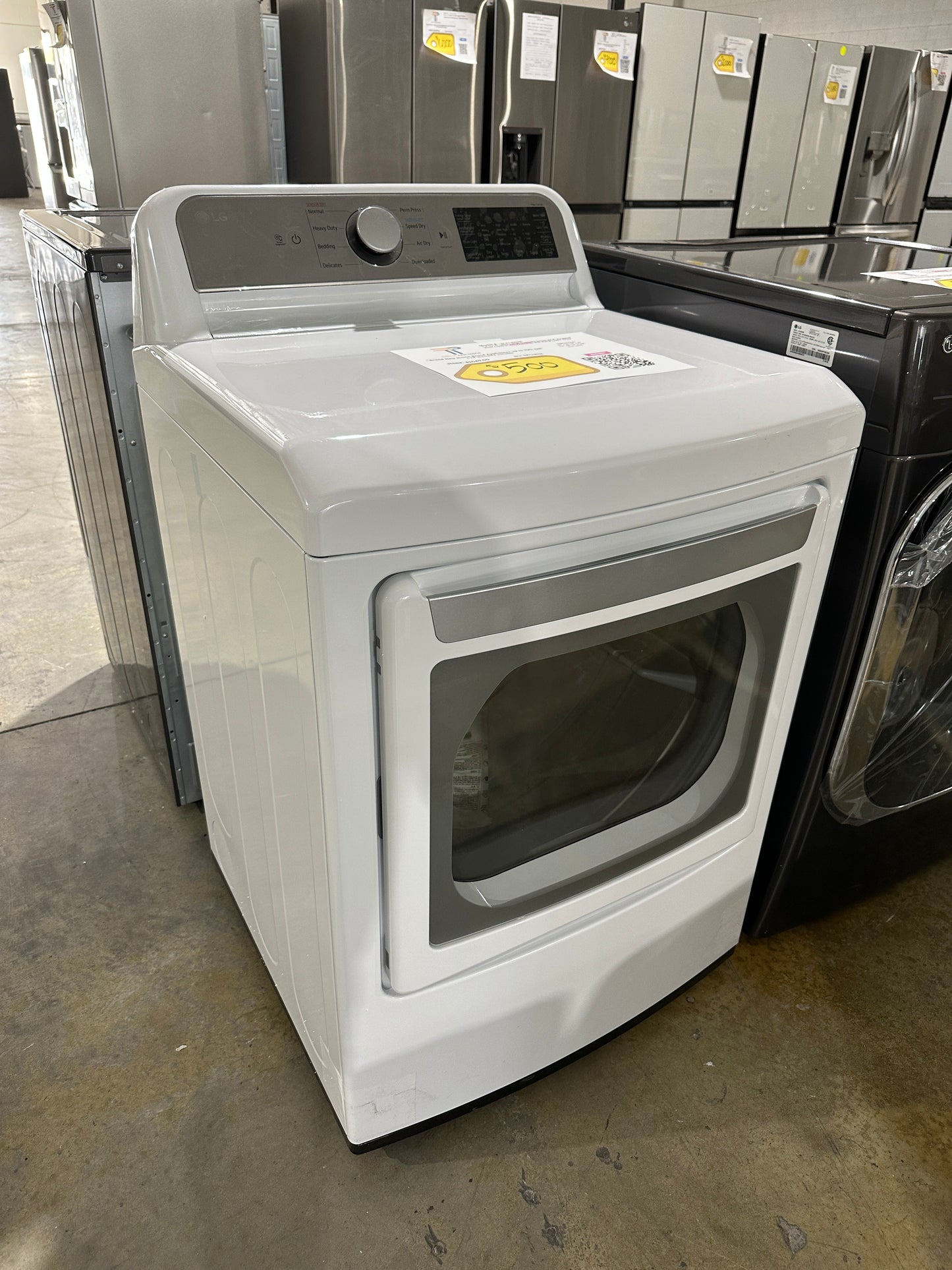 EASYLOAD DOOR SMART LG ELECTRIC DRYER MODEL: DLE7400WE  DRY11855S