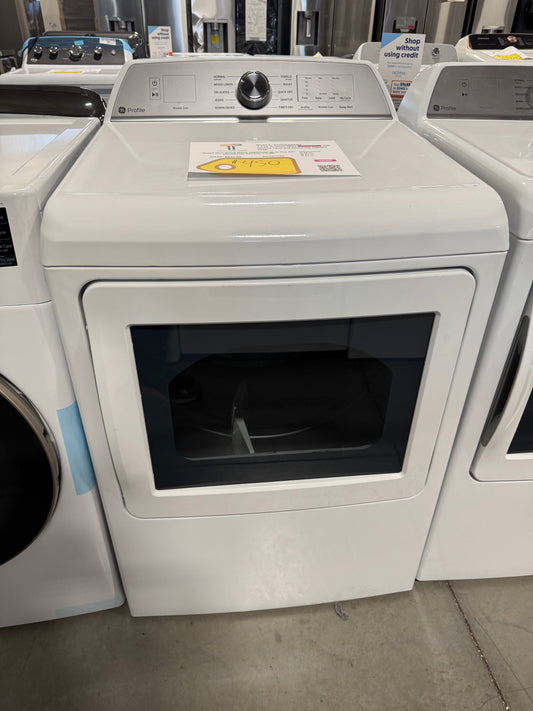 GE Profile™ ENERGY STAR® 7.4 cu. ft. Capacity aluminized alloy drum Electric Dryer with Sanitize Cycle and Sensor Dry MODEL: PTD60EBSRWS SKU: DRY13213