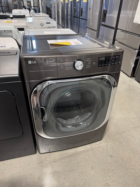 LG 9.0 cu. ft. Mega Capacity Smart Wi-Fi Enabled Front Load Electric Dryer with TurboSteam™ and Built-In Intelligence MODEL: DLEX8900B SKU: DRY13214