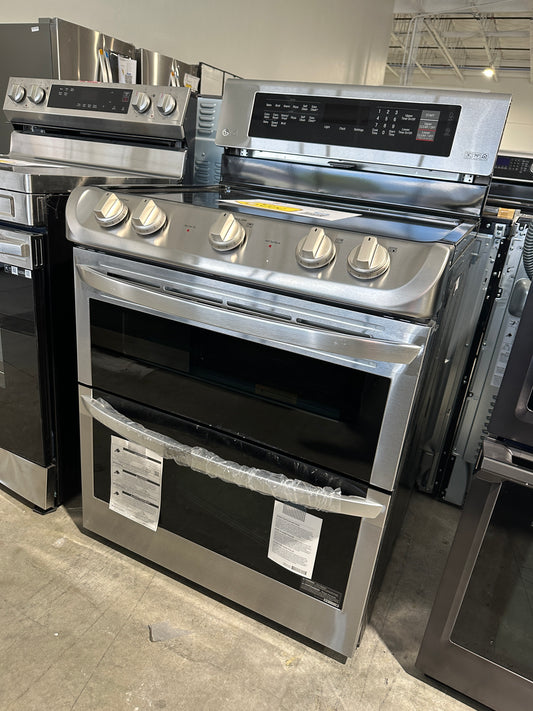 NEW LG 7.3 CU FT DOUBLE OVEN ELECTRIC RANGE - SELF CLEANING - MODEL: LDE4413ST  RAG11522S