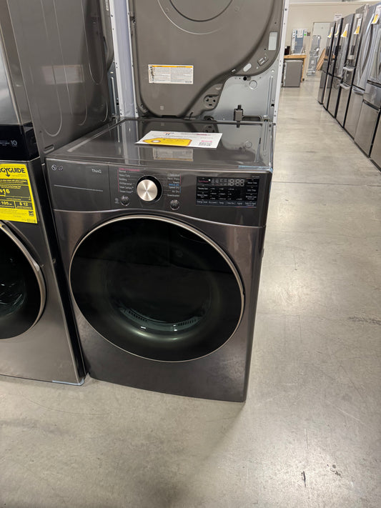 LG 7.4 Cu. Ft. Vented SMART Stackable Electric Dryer in Black Steel with TurboSteam and Sensor Dry Technology MODEL: DLEX4000B SKU: DRY13206