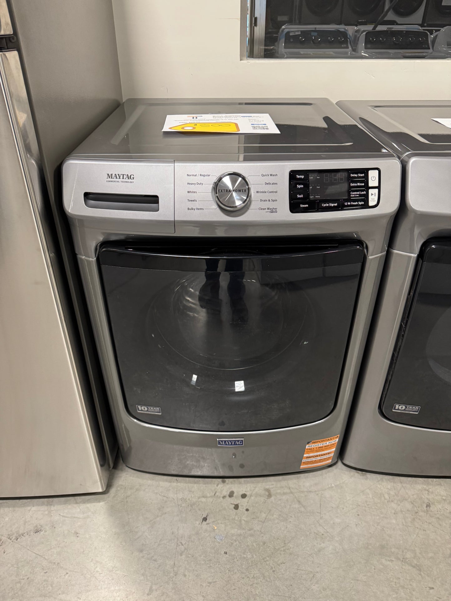 Maytag Front Load Washer with Extra Power and 12-Hr Fresh Spin™ option - 4.5 cu. ft. MODEL: MHW5630HC SKU: WS14093