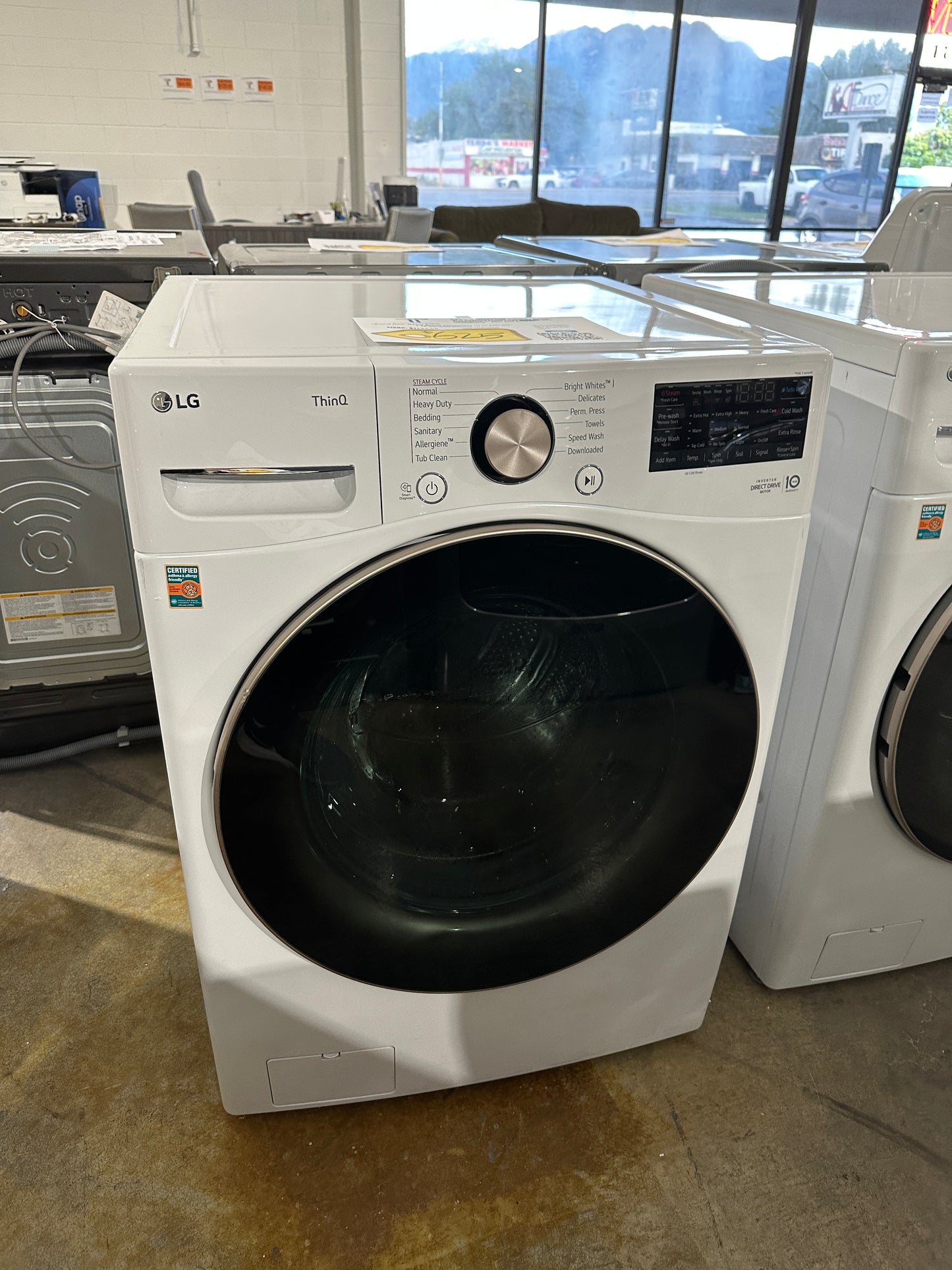 GORGEOUS STACKABLE SMART FRONT LOAD WASHER with STEAM MODEL: WM4000HWA  WAS11992S