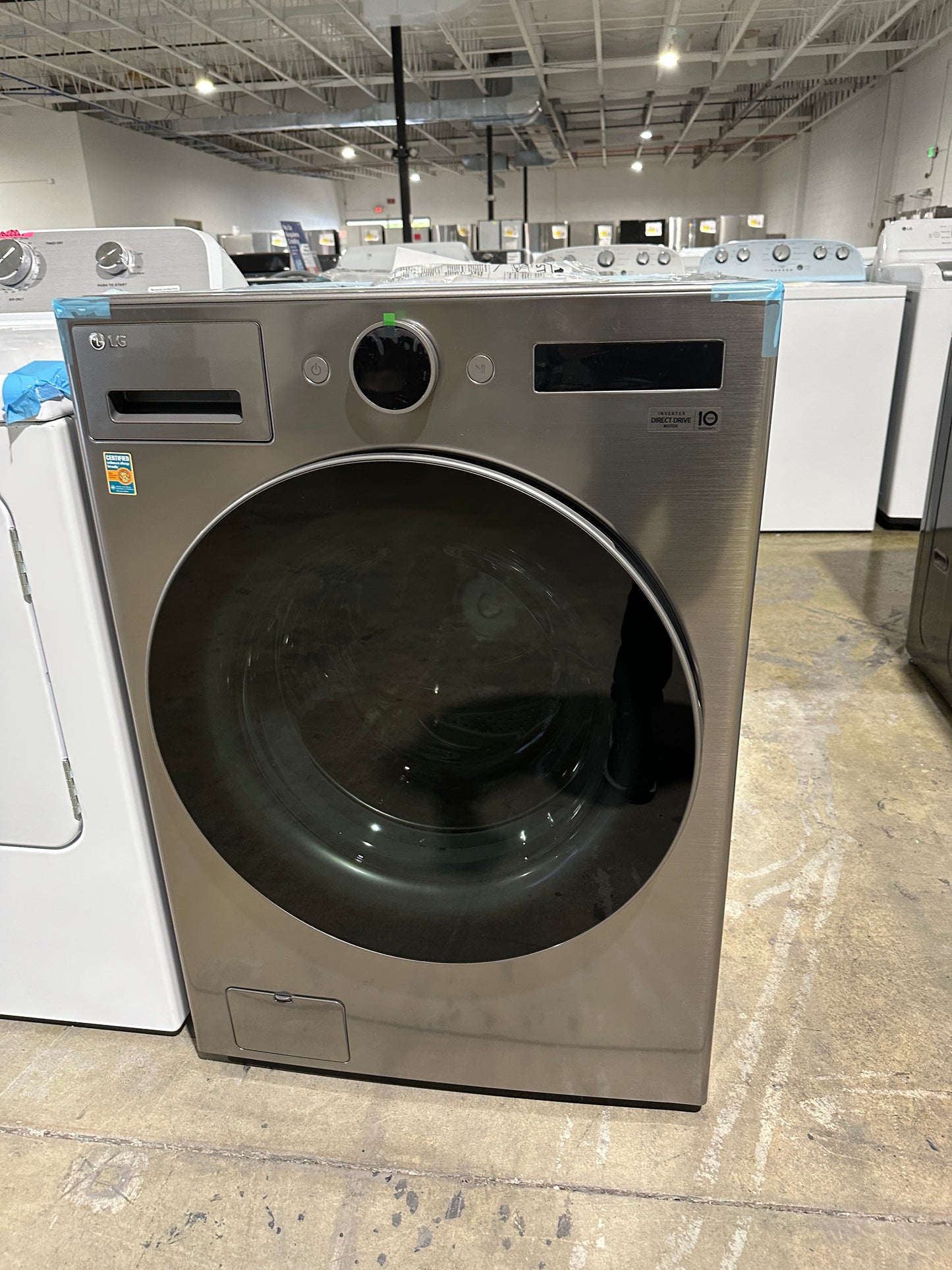 SMART STACKABLE LG WASHER WITH STEAM AND TURBOWASH MODEL: WM5500HVA  WAS11961S