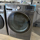 GORGEOUS BLACK STEEL SMART FRONT LOAD WASHER MODEL: WM4000HBA  WAS11974S