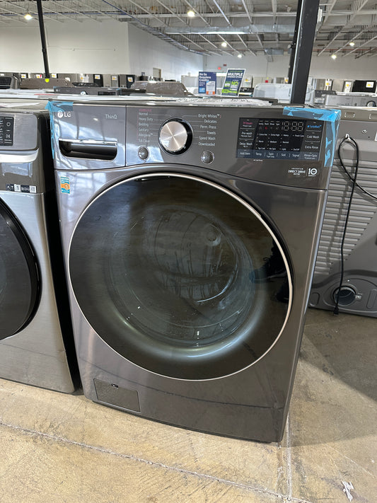 GORGEOUS BLACK STEEL SMART FRONT LOAD WASHER MODEL: WM4000HBA  WAS11974S