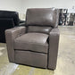 ABSOLUTELY GORGEOUS GENUINE LEATHER HERMES GREY POWER RECLINER