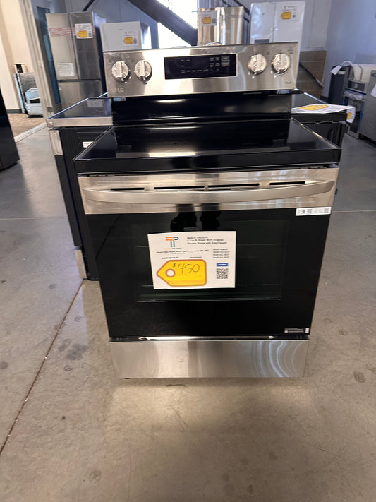 LG 6.3 Cu Ft. Smart Wi-Fi Enabled Electric Range with EasyClean  MODEL: LREL6321S  RAG12018