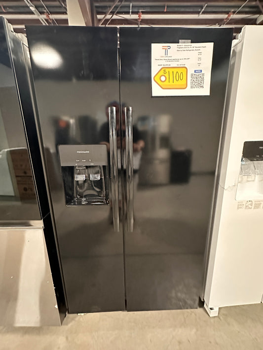 Frigidaire - 25.6 Cu. Ft. Side-by-Side Refrigerator - Black  Model:FRSS2623AB  REF12820
