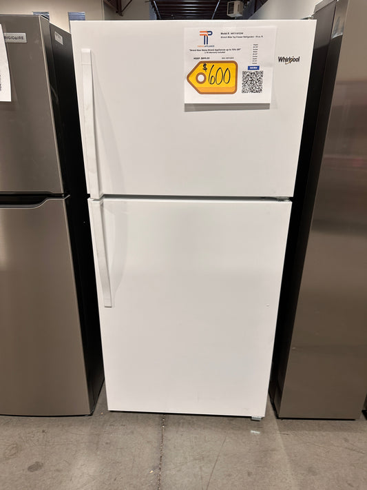 Whirlpool - 18.2 Cu. Ft. Top-Freezer Refrigerator - White  Model:WRT318FZDW  REF12835