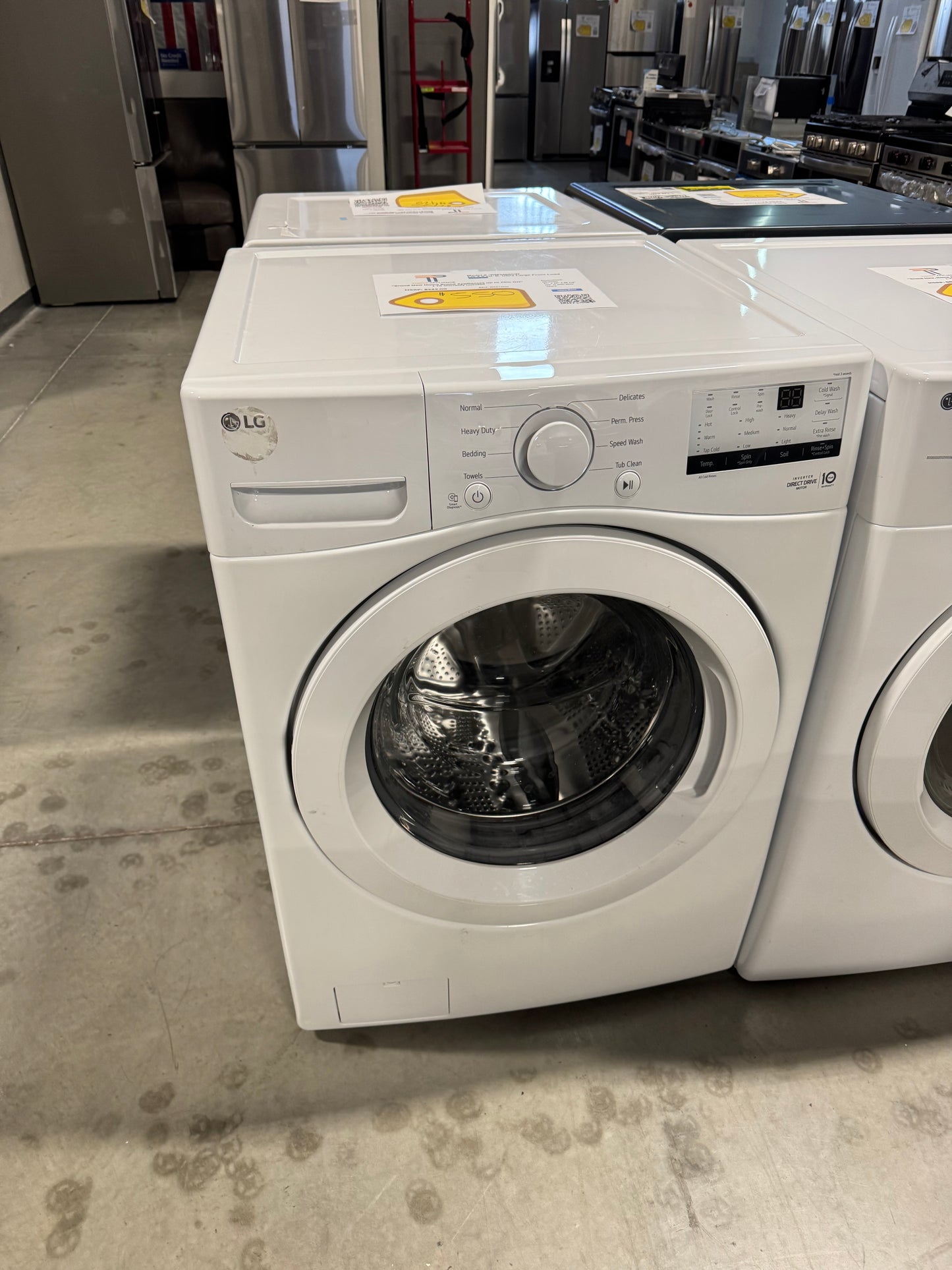 LG 3400 Series Stackable Laundry Set in White