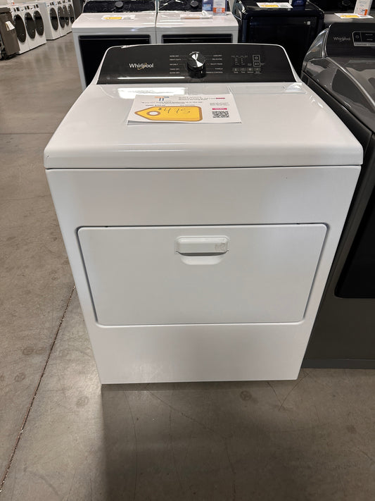 Whirlpool 7.0 Cu. Ft. Top Load Electric Moisture Sensing Dryer  MODEL: WED5010LW  DRY12999