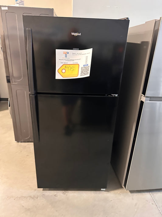 NEW! Whirlpool 30-inch Wide Top Freezer Refrigerator  MODEL: WRT318FZDB  REF13836