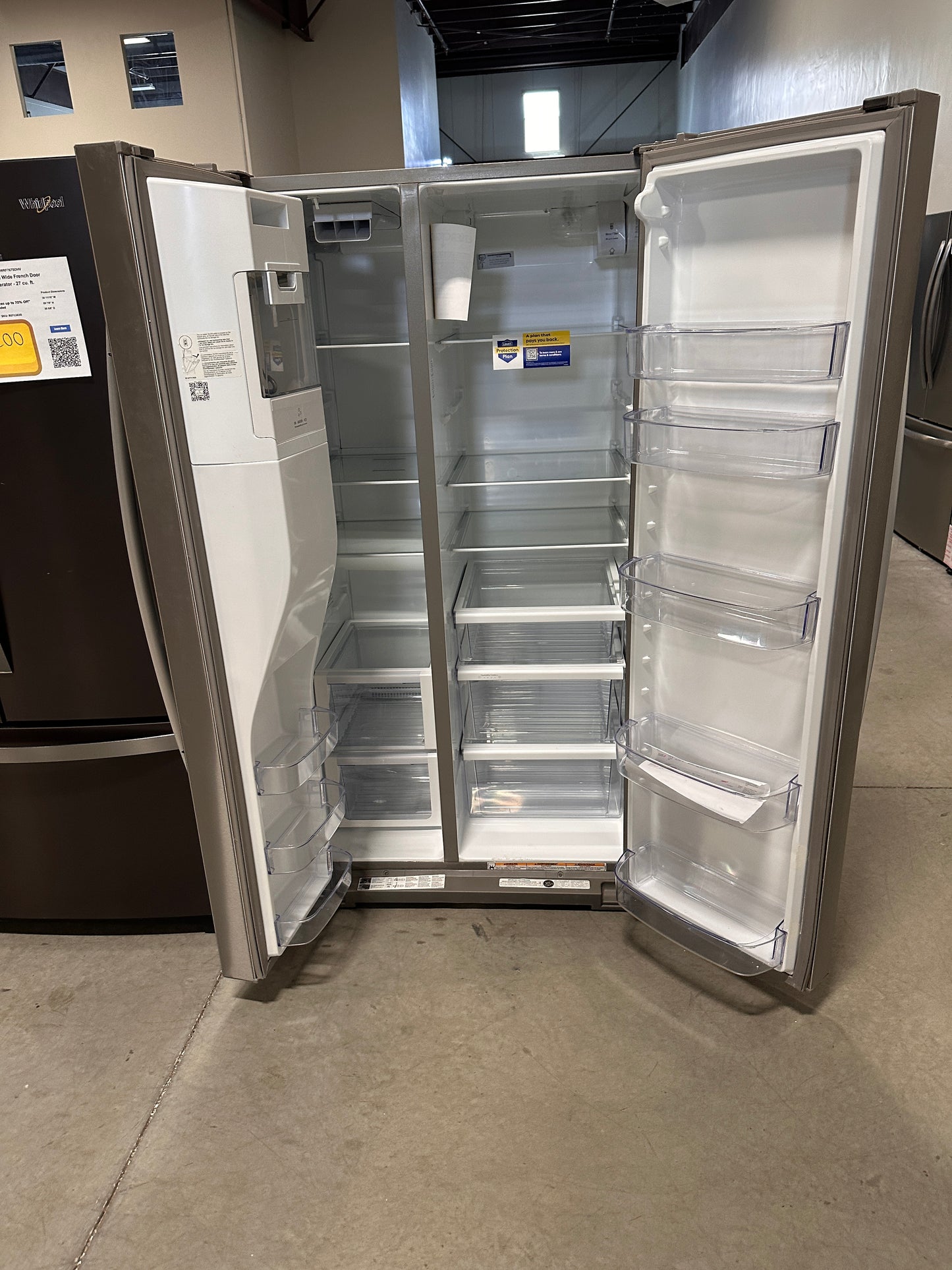 NEW WHIRLPOOL SIDE-BY-SIDE REFRIGERATOR MODEL: WRS588FIHZ  REF13841