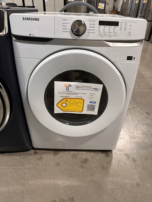 NEW SMART FRONT LOAD WASHER with VIBRATION REDUCTION MODEL: WF45T6000AW/A5  WAS13851