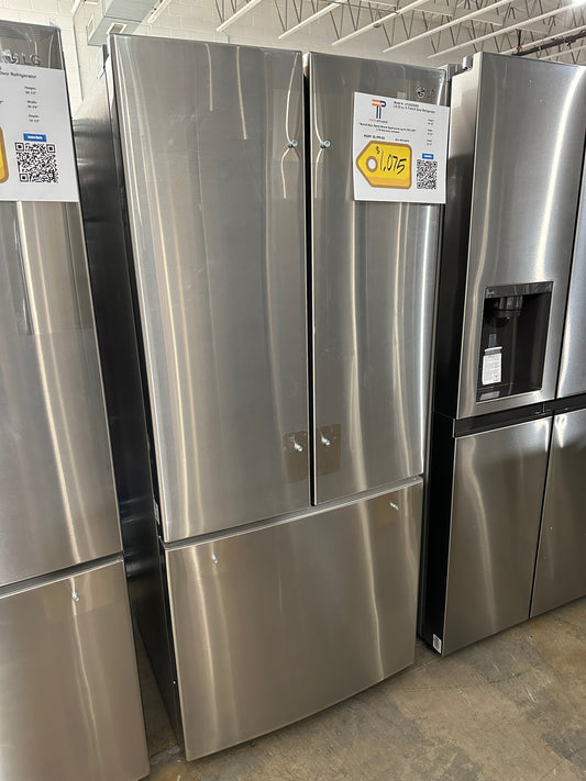 LG - 21.8 Cu. Ft. French Door Refrigerator - Stainless Steel  MODEL: LFDS22520S  REF12257S