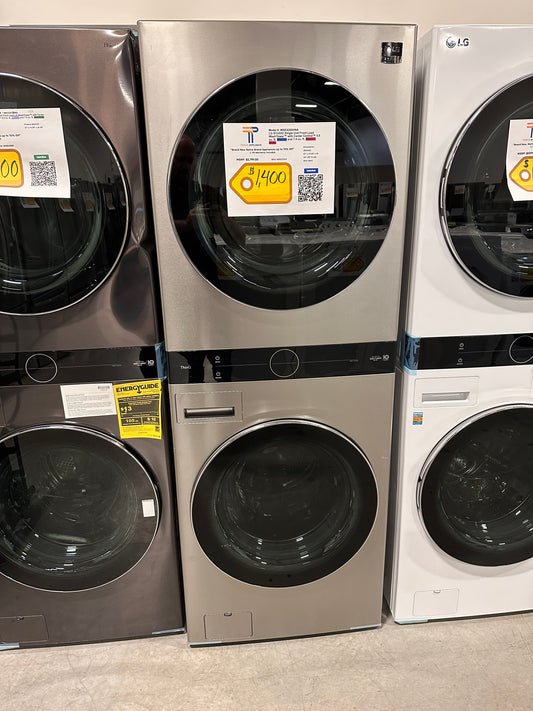 NOBLE STEEL LG STUDIO SMART WASHTOWER - WAS11312 Model: WSEX200HNA