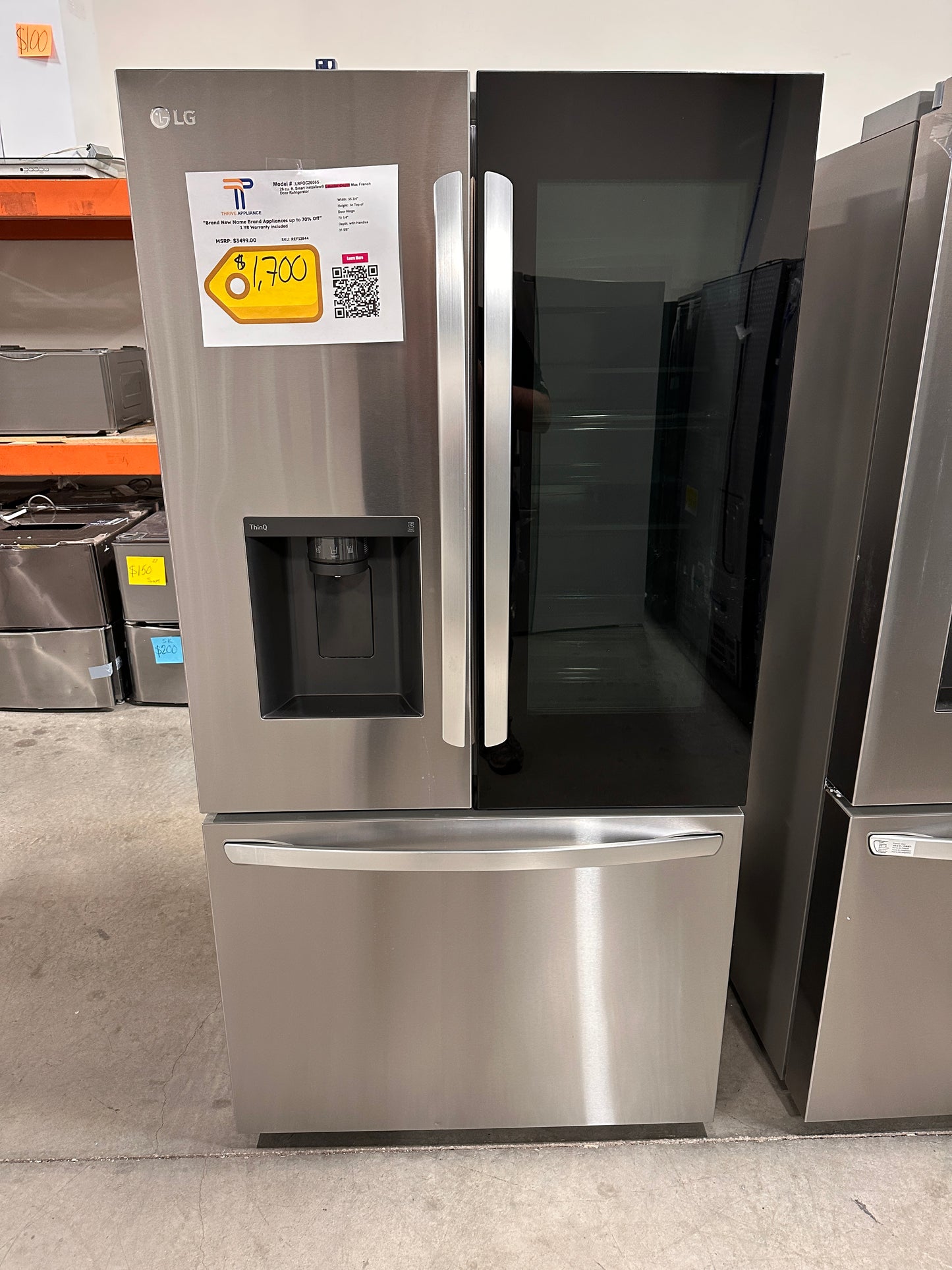 COUNTER-DEPTH SMART LG REFRIGERATOR - REF12844 LRFOC2606S