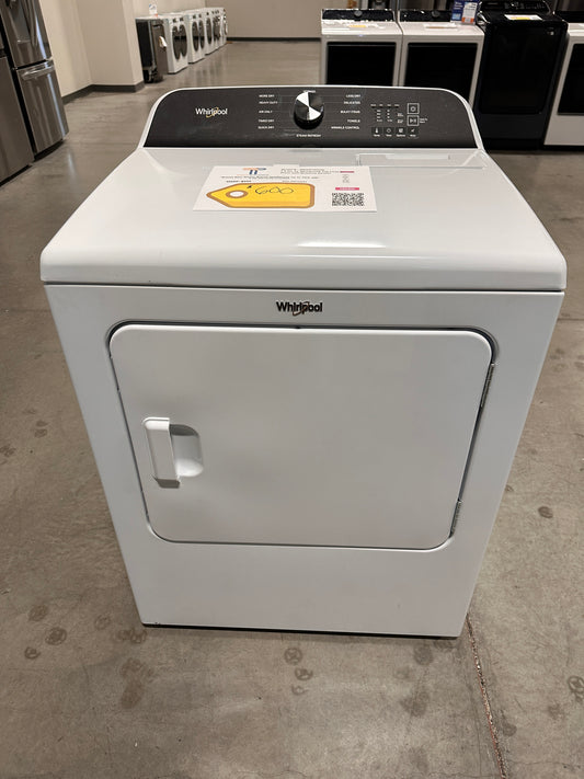 GREAT NEW WHIRLPOOL ELECTRIC DRYER WITH MOISTURE SENSOR MODEL: WED6150PW  DRY13015