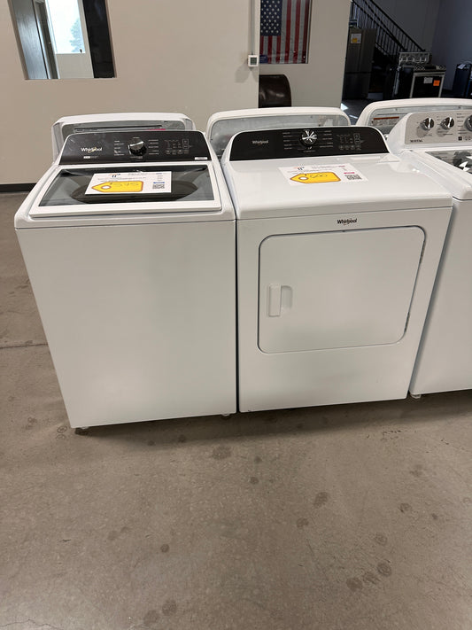 BRAND NEW WHIRLPOOL LAUNDRY SET TOP LOAD WASHER ELECTRIC DRYER WAS13878 DRY13015