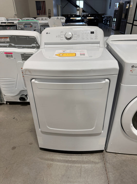 LG 7.3 Cu. Ft. Electric Dryer with Sensor Dry  MODEL: DLE7000W  DRY13026