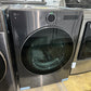 New LG - 7.4 Cu. Ft. Stackable Smart Gas Dryer with TurboSteam - MODEL: DLGX6701B  DRY11919S